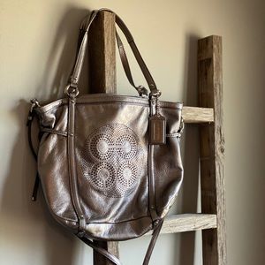 Gun Metal Gray Coach Purse